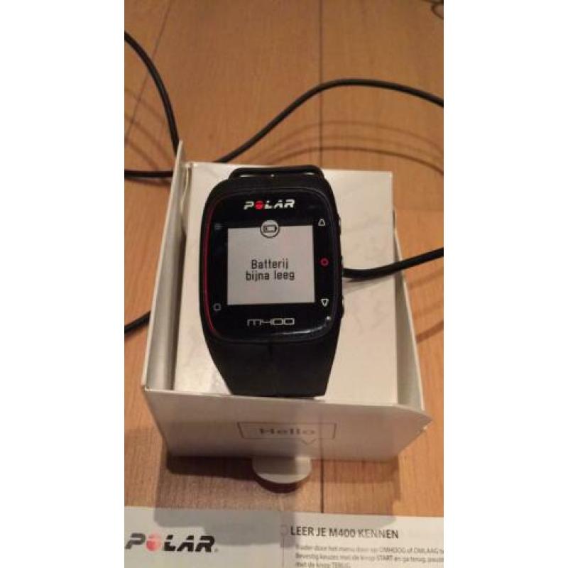 Polar M400 in doos + handleiding als nieuw