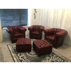 Prachtige Chesterfield set!!!