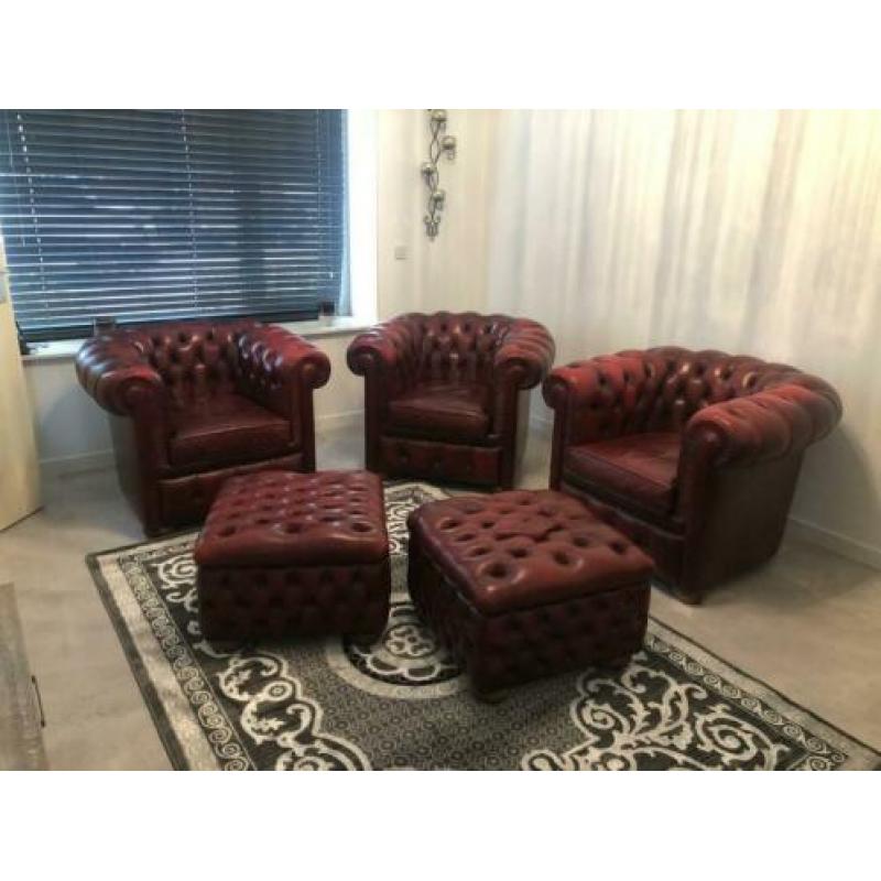 Prachtige Chesterfield set!!!