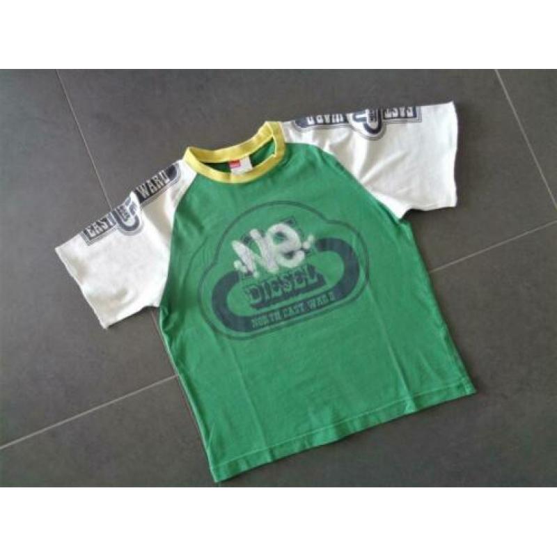 Groene blouse mt 122/128 merk: hema