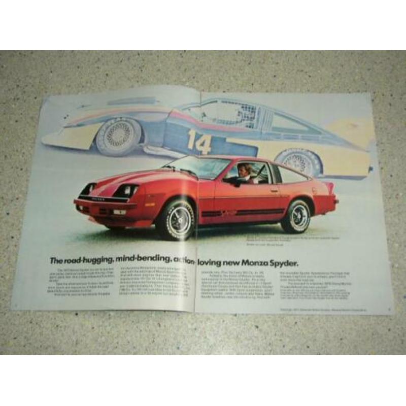 USA brochure Chevrolet Monza 1978