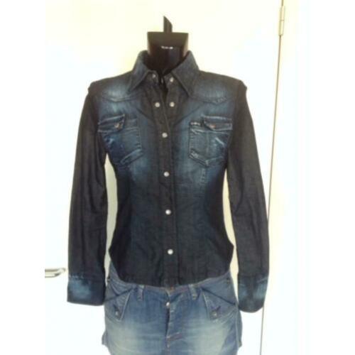 SOS jeansblouse bij ORZA studio, maat 34/XS