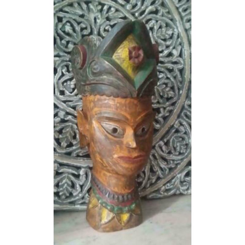 Nepal Tibet masker* Mancave* Myanmar* PTMD Loft* Vintage