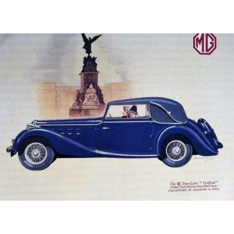 MG autoboek gesigneerd