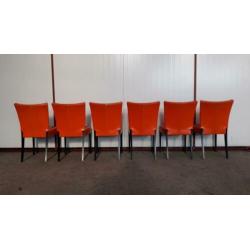 6 zacht lederen stoelen | montis holland