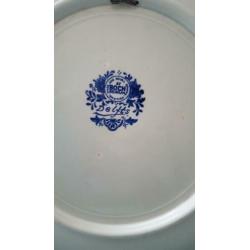 Oud Delfts blauw wandbord (39 cm) +- 1950
