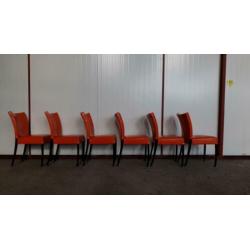6 zacht lederen stoelen | montis holland