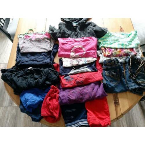 19 stuks meisjes kleding maat 116 veel merk