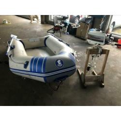Starters setje rubberboot+buitenboordmotor
