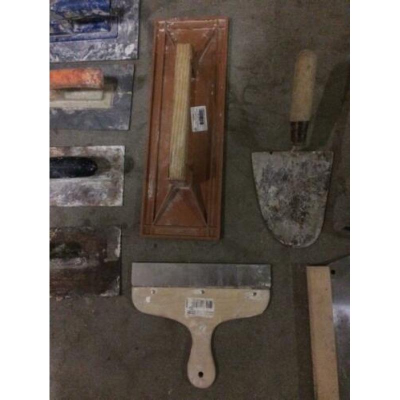 Veel gereedschap stuc,metselwerk