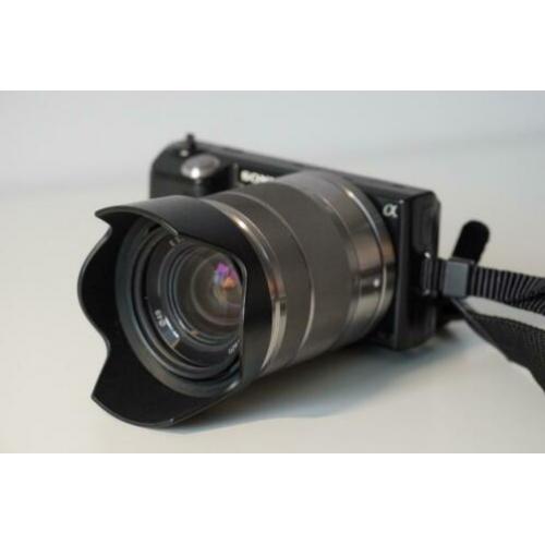 Sony Alpha NEX 5 + 18-55mm lens - ZWART - 14MP - GEWELDIG!!