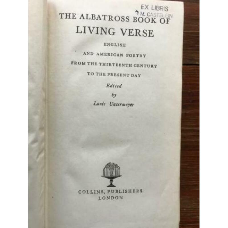 The Albatross book of Living Verse (1950?)