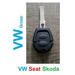 Skoda sleutel behuizing Octavia VW Jetta Passat , 2 knoppen