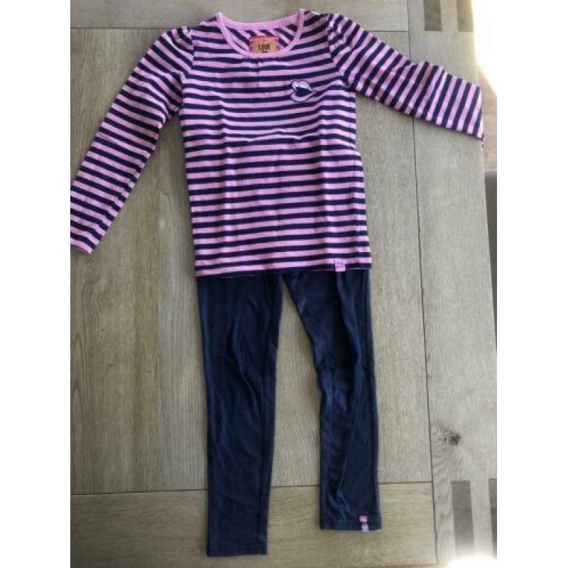 Mooi t shirt en bijpassende legging van Z8 in maat 116.