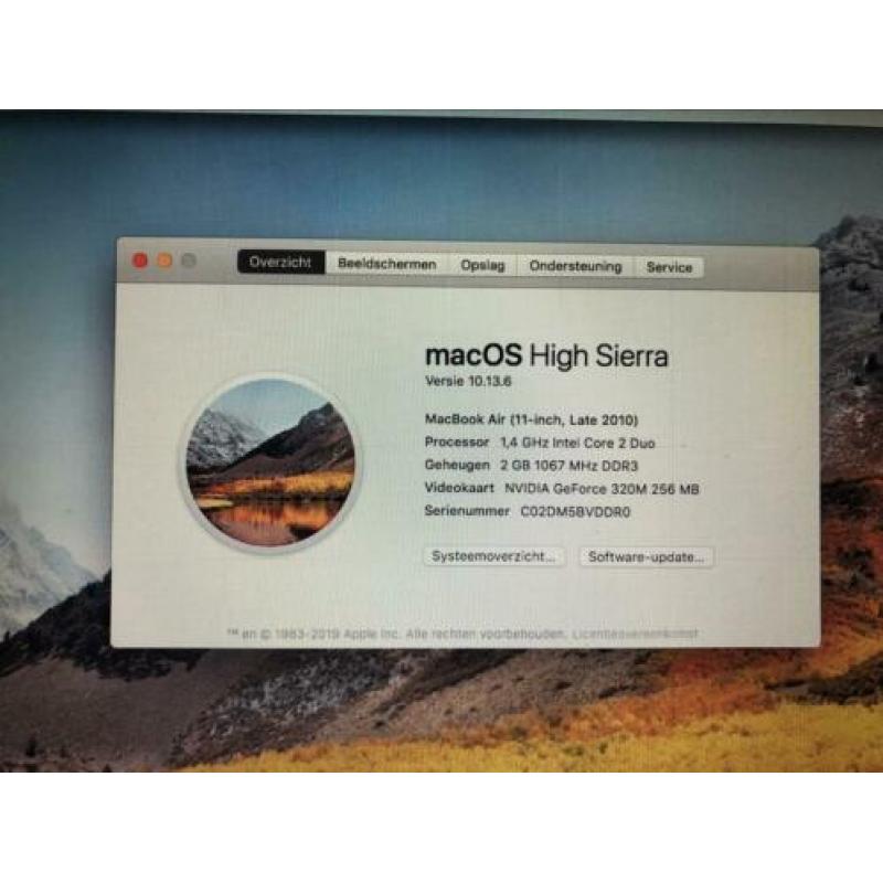 Macbook air 2010 11,6 inch