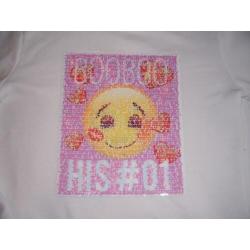 Hele mooie sweater Emoji Coolcat maat 134/140 wisselshirt