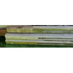 Betonpalen voor schutting. Met inkeping. Lengte 270cm. 5st