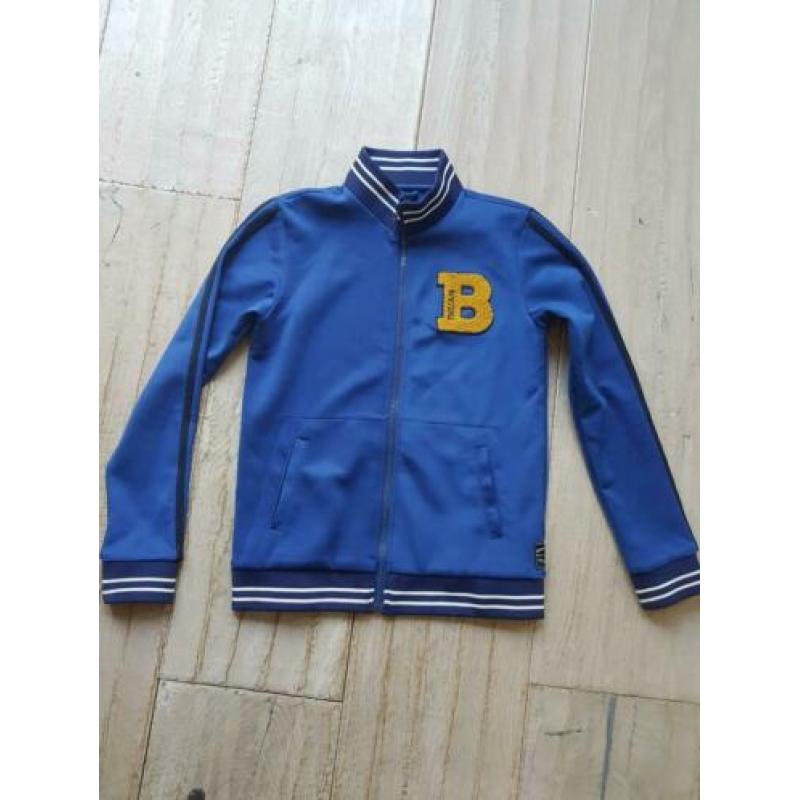 Mooi blauw trainingsjack van Indian Blue Jeans. Maat 152