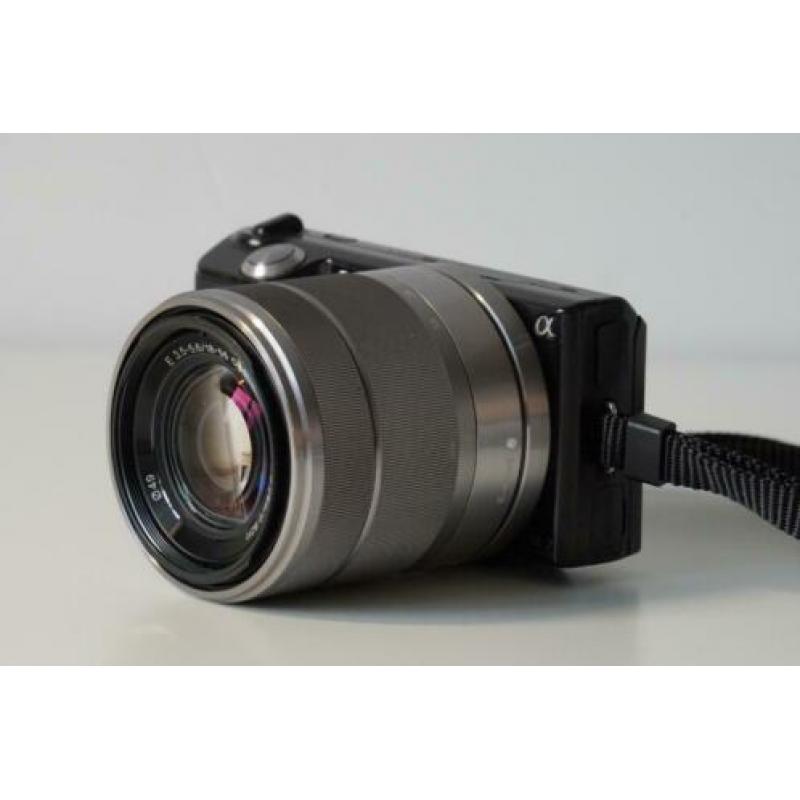 Sony Alpha NEX 5 + 18-55mm lens - ZWART - 14MP - GEWELDIG!!