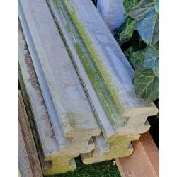 Betonpalen voor schutting. Met inkeping. Lengte 270cm. 5st