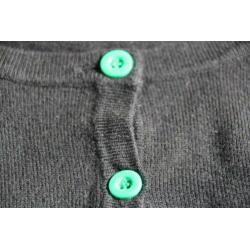 Leuk zwart/groen gebreid vestje van Outfitters Nation