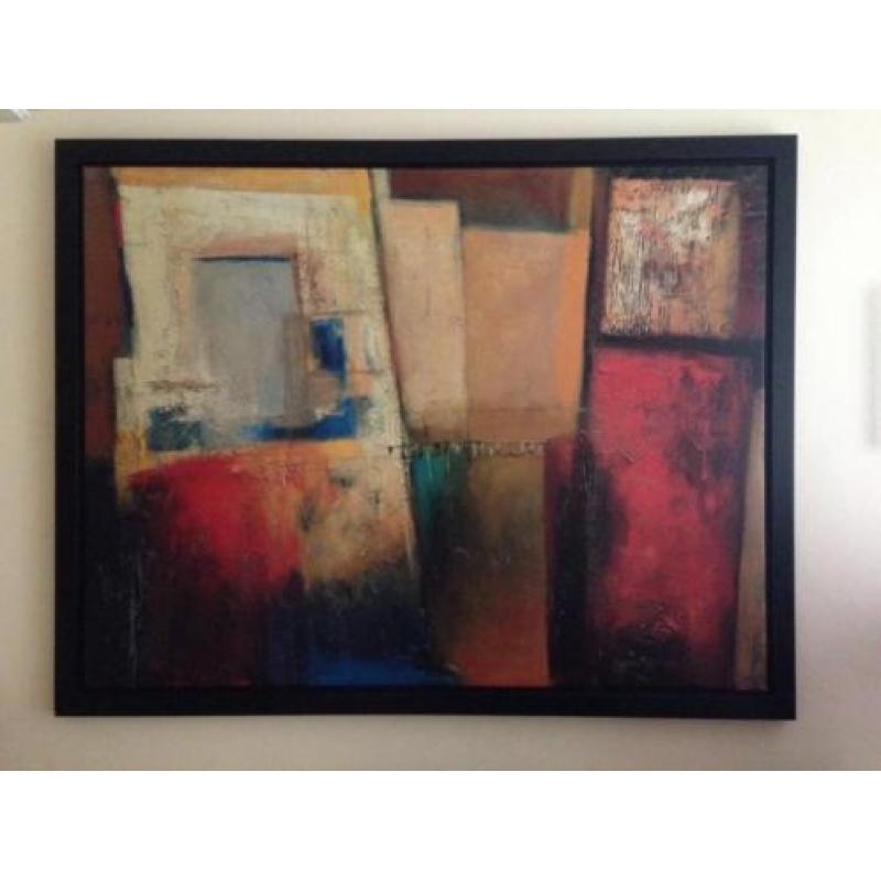 Groot modern abstract schilderij