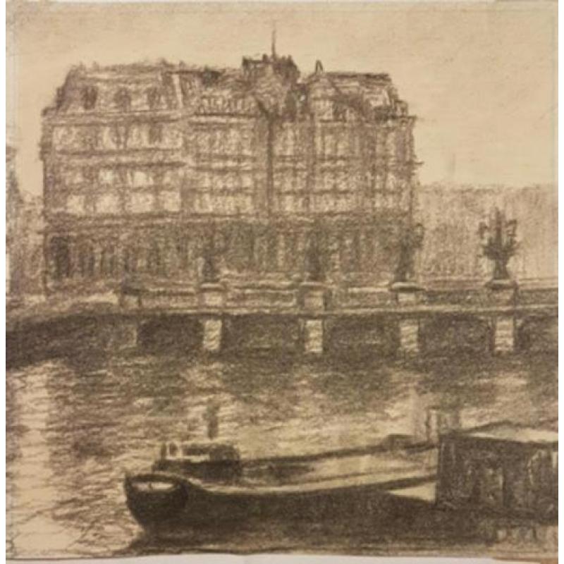 Org tek Amstelhotel vanaf amstel 352 Dick Heijnen 1952