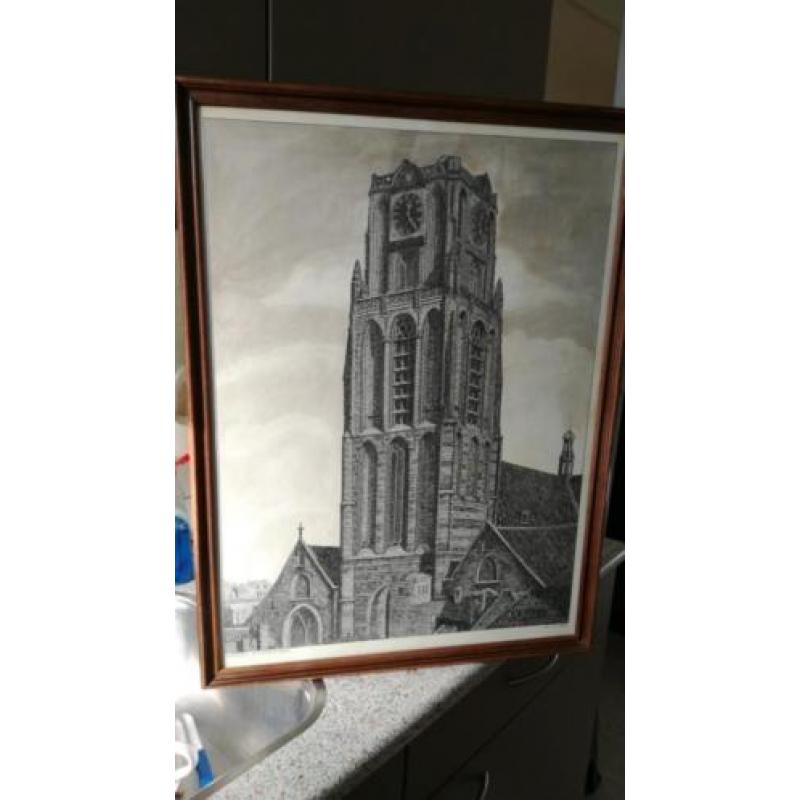Schilderij in Pentekening uit 1947