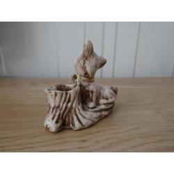 Oud Honden Beeldje van Capodimonte.