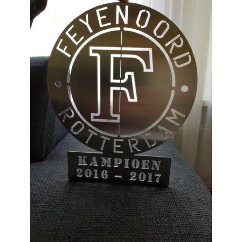 Feyenoord roestvrij staal,NIEUW! Ophangen Binnen of buiten