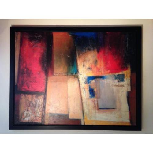 Groot modern abstract schilderij
