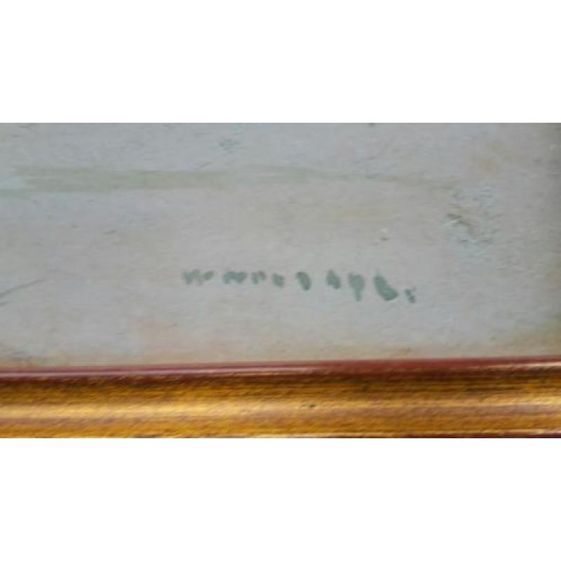 Prachtige aquarel Willem Noordijk