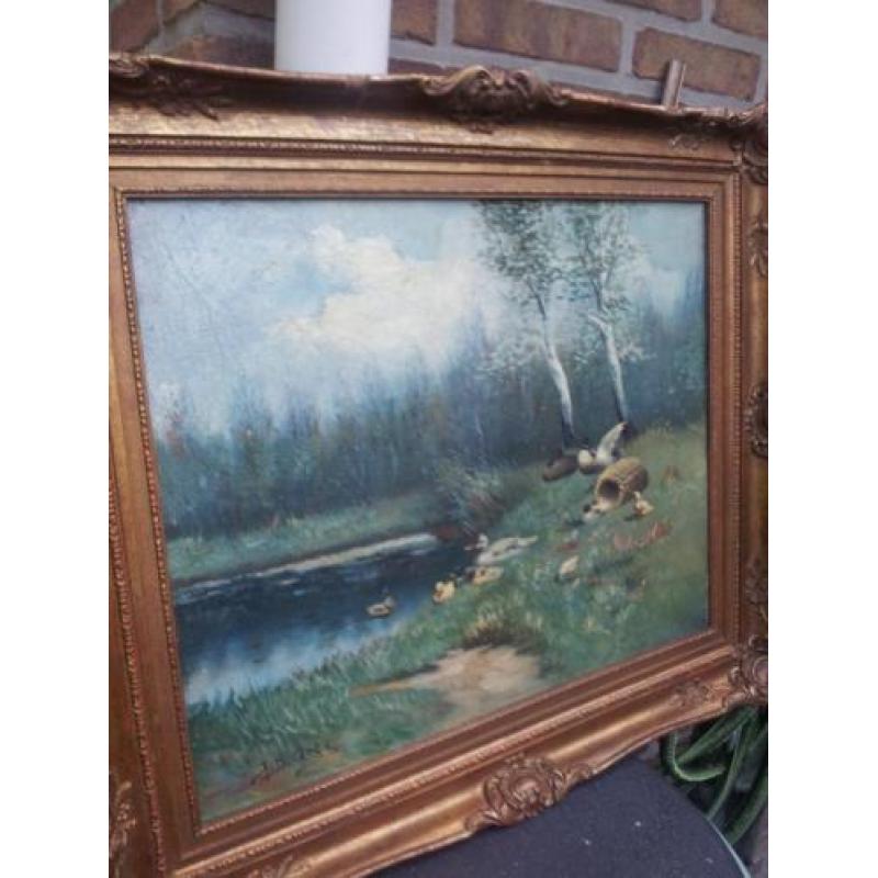 Mooi schilderij op linnen: van J.B.Arts 50x40