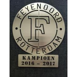 Feyenoord roestvrij staal,NIEUW! Ophangen Binnen of buiten