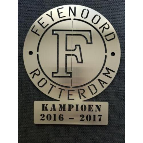 Feyenoord roestvrij staal,NIEUW! Ophangen Binnen of buiten