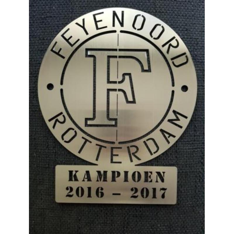 Feyenoord roestvrij staal,NIEUW! Ophangen Binnen of buiten