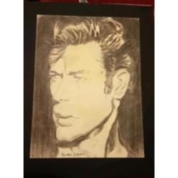 Originele potloodtekening James Dean