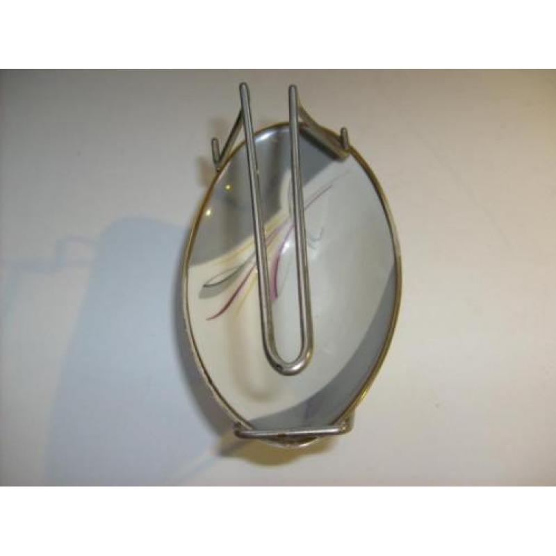 vintage jaren50 BAVARIA R porselein design schaal in houder