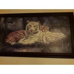 Mooi oud antiek schilderij 61cm