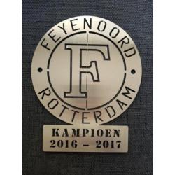 Feyenoord roestvrij staal,NIEUW! Ophangen Binnen of buiten