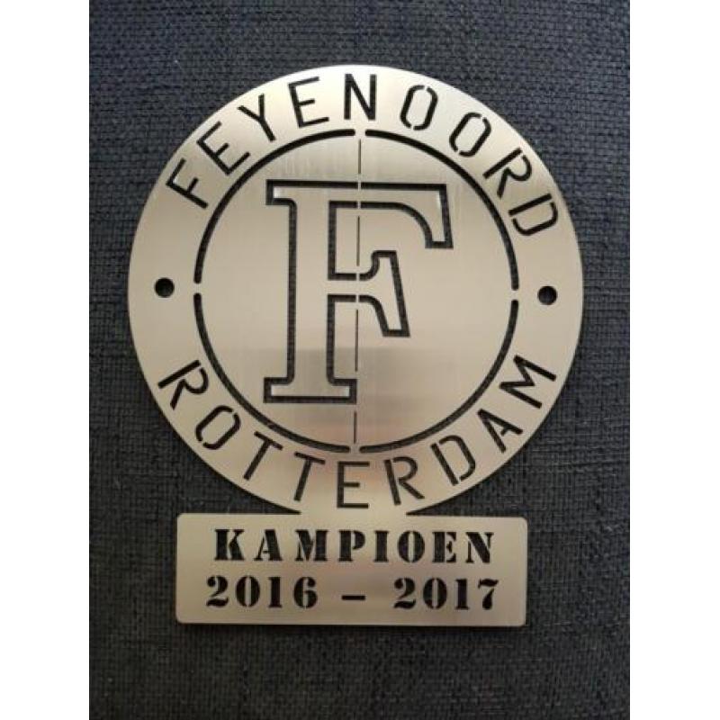 Feyenoord roestvrij staal,NIEUW! Ophangen Binnen of buiten