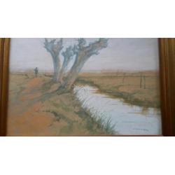Prachtige aquarel Willem Noordijk