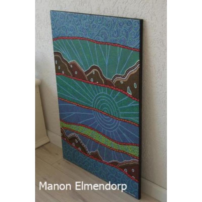 Uniek Handgeschilderd Abstract Schilderij 100 x 70 cm Kunst