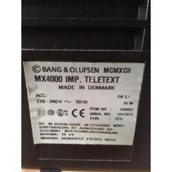 Bang & Olufsen retro tv MX4000 IMP