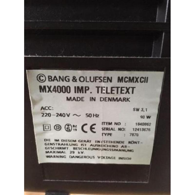 Bang & Olufsen retro tv MX4000 IMP