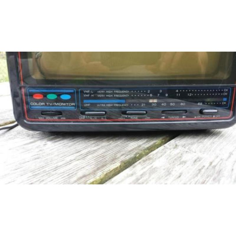 vintage kleurentv monitor