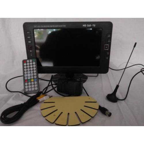 TV Televisie DVB-T2 9 inch USB MP3 MP4 AVI:Power Bank Stroom