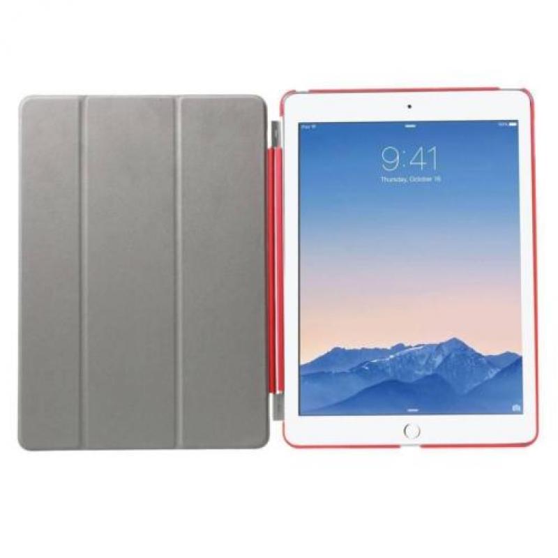 Apple iPad Air 2 - PU Lederen Case Flip Cover Tri-fold Stand