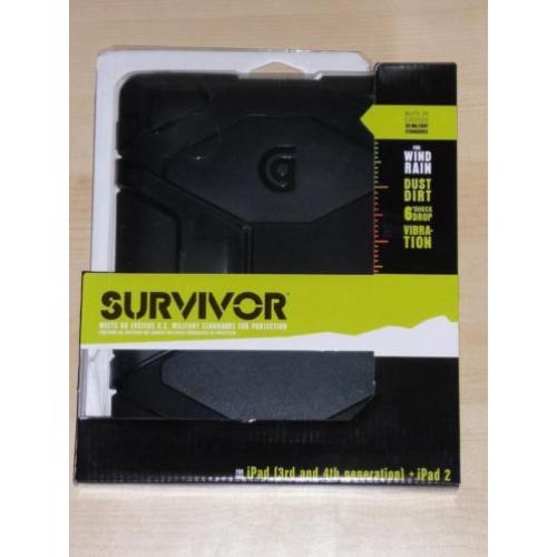 Griffin Survivor Apple iPad 2/3/4 hoes zwart Extreme Case