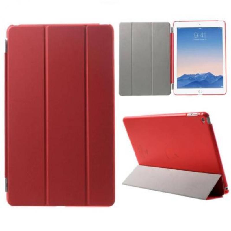 Apple iPad Air 2 - PU Lederen Case Flip Cover Tri-fold Stand